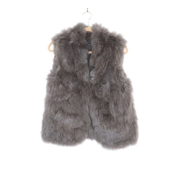 Theory Jackets & Blazers - THEORY Hanalee Blue Fox Fur Vest P/S